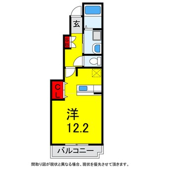 間取図 総武本線/四街道駅 バス5分桜ヶ丘入口下車:停歩2分 1階 築14年