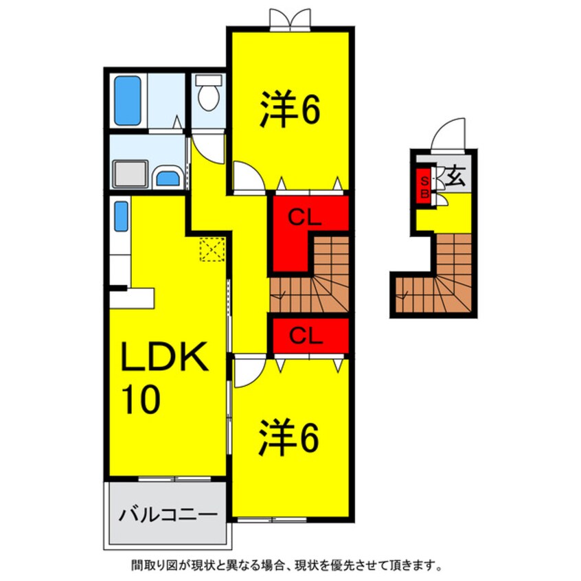 間取図 千葉都市モノレール２号線/千城台北駅 徒歩10分 2階 築18年