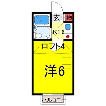 間取図 総武本線/物井駅 徒歩29分 2階 築37年