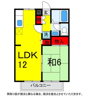 間取図 総武本線/四街道駅 徒歩5分 1階 築30年