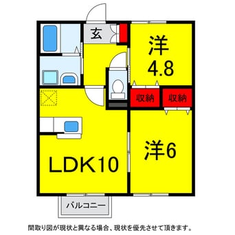 間取図 総武本線/四街道駅 徒歩25分 1階 築15年