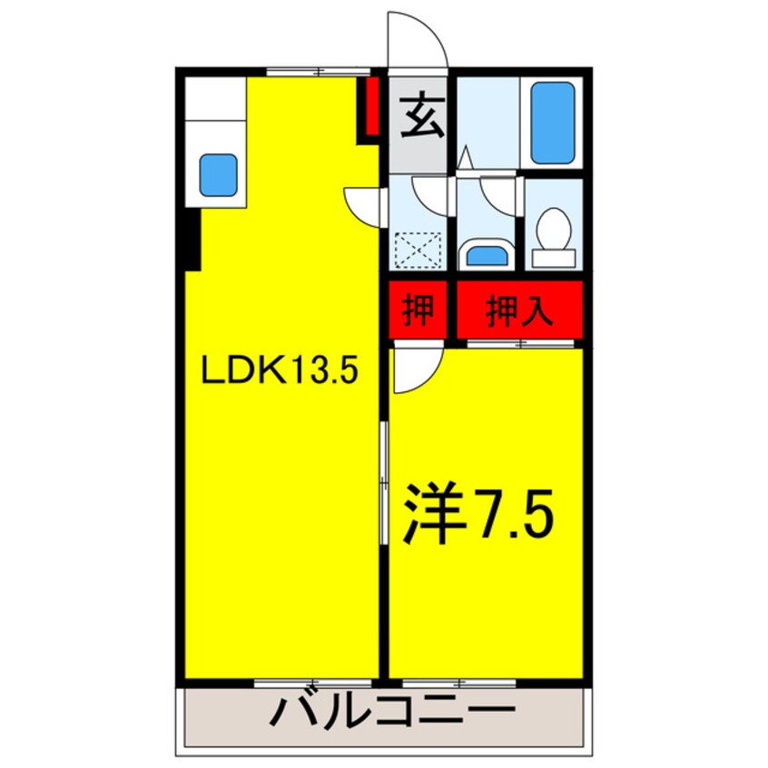 間取図 総武本線/四街道駅 徒歩23分 1階 築29年