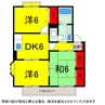 総武本線/四街道駅 バス:10分:停歩3分 1階 築29年 3DKの間取り