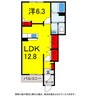 千葉都市モノレール２号線/千城台北駅 徒歩10分 1階 築18年 1LDKの間取り