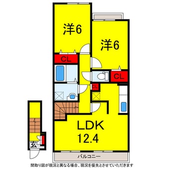 間取図 総武本線/四街道駅 徒歩15分 2階 築15年