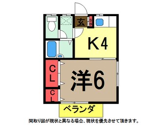 間取図 総武本線/四街道駅 徒歩5分 1階 築28年