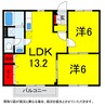 総武本線/四街道駅 バス:7分:停歩7分 1階 築31年 2LDKの間取り