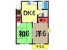 総武本線/物井駅 徒歩22分 1階 築33年 2DKの間取り
