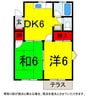 総武本線/物井駅 徒歩22分 1階 築34年 2DKの間取り
