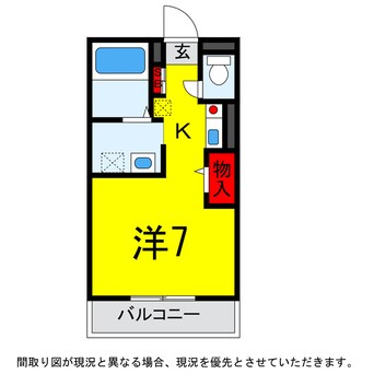 間取図 総武本線/都賀駅 徒歩9分 2階 築25年