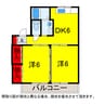 総武本線/四街道駅 徒歩22分 1階 築37年 2DKの間取り