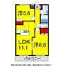 総武本線/物井駅 徒歩20分 2階 築19年 2LDKの間取り