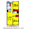 総武本線/佐倉駅 バス:7分:停歩9分 3階 築20年 2LDKの間取り