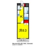 総武本線/四街道駅 徒歩10分 2階 築14年 1Kの間取り