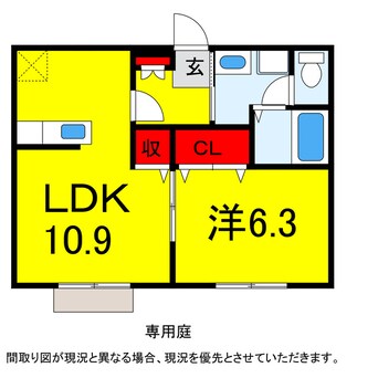 間取図 総武本線/四街道駅 徒歩25分 1階 築12年