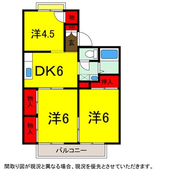 間取図 総武本線/都賀駅 徒歩20分 2階 築30年