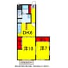 総武本線/四街道駅 バス:5分:停歩7分 2階 築30年 2DKの間取り