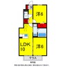 総武本線/佐倉駅 徒歩8分 1階 築13年 2LDKの間取り