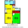 総武本線/四街道駅 バス:15分:停歩3分 1階 築33年 2DKの間取り