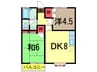 総武本線/四街道駅 徒歩7分 2階 築33年 2LDKの間取り