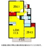 総武本線/四街道駅 バス:15分:停歩3分 1階 築12年 2LDKの間取り