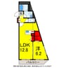 総武本線/四街道駅 徒歩5分 4階 築12年 1LDKの間取り