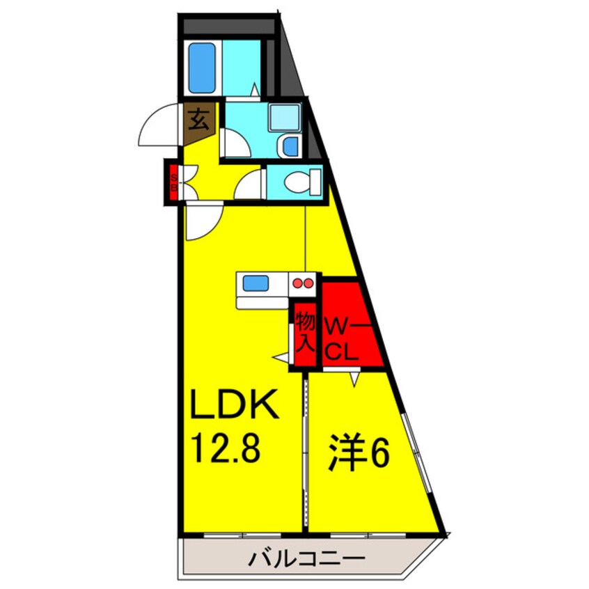 間取図 総武本線/四街道駅 徒歩5分 2階 築13年