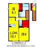 総武本線/四街道駅 徒歩26分 2階 築12年 2LDKの間取り