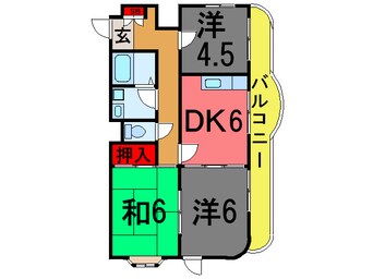 間取図 総武本線/四街道駅 徒歩19分 2階 築32年