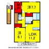 総武本線/四街道駅 バス:10分:停歩3分 2階 築10年 2LDKの間取り