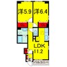 総武本線/四街道駅 徒歩44分 1階 築10年 2LDKの間取り