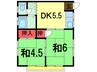 総武本線/四街道駅 バス:8分:停歩6分 2階 築45年 2DKの間取り