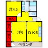 総武本線/四街道駅 徒歩10分 2階 築52年 2DKの間取り