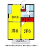 総武本線/四街道駅 徒歩29分 2階 築33年 2DKの間取り
