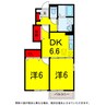 京成本線/志津駅 バス:10分:停歩9分 1階 築17年 2DKの間取り