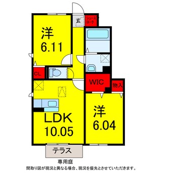 間取図 総武本線/佐倉駅 徒歩8分 1階 築9年