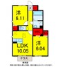 総武本線/佐倉駅 徒歩8分 1階 築9年 2LDKの間取り