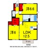 総武本線/佐倉駅 徒歩8分 1階 築11年 2LDKの間取り