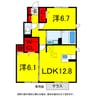 総武本線/佐倉駅 徒歩8分 1階 築11年 2LDKの間取り