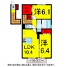 総武本線/佐倉駅 徒歩14分 2階 築11年 2LDKの間取り