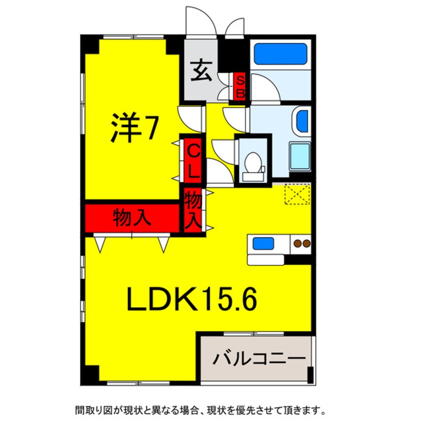 間取図 総武本線/佐倉駅 徒歩19分 3階 築11年