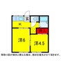 総武本線/佐倉駅 徒歩8分 1階 築37年 2Kの間取り