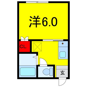 間取図 総武本線/四街道駅 徒歩7分 1階 築31年