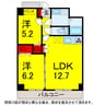 総武本線/都賀駅 徒歩3分 4階 築10年 2LDKの間取り