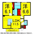 エル・ドラードＡの間取図