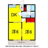 総武本線/四街道駅 バス:7分:停歩8分 2階 築31年 2DKの間取り