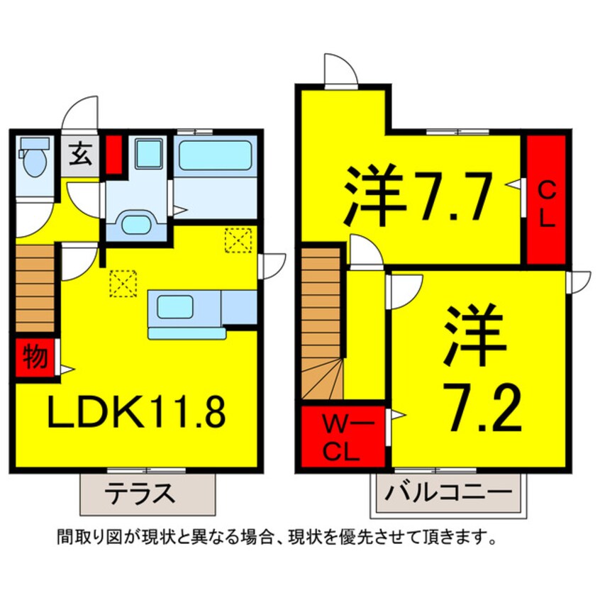 間取図 総武本線/四街道駅 徒歩14分 1-2階 築10年