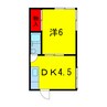 総武本線/佐倉駅 徒歩3分 2階 築45年 1DKの間取り