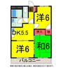 総武本線/四街道駅 徒歩14分 2階 築29年 3DKの間取り