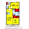 総武本線/物井駅 徒歩23分 2階 築8年 2LDKの間取り